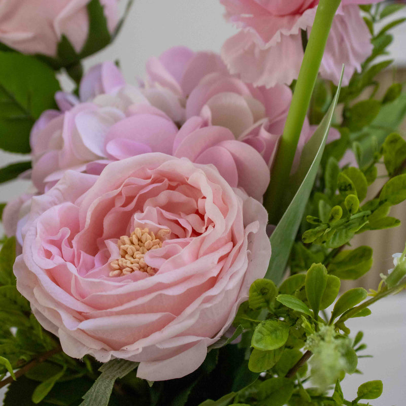 Bouquet Catherine fleurs artificielles, composition florale réaliste, déco intérieure, sans entretien