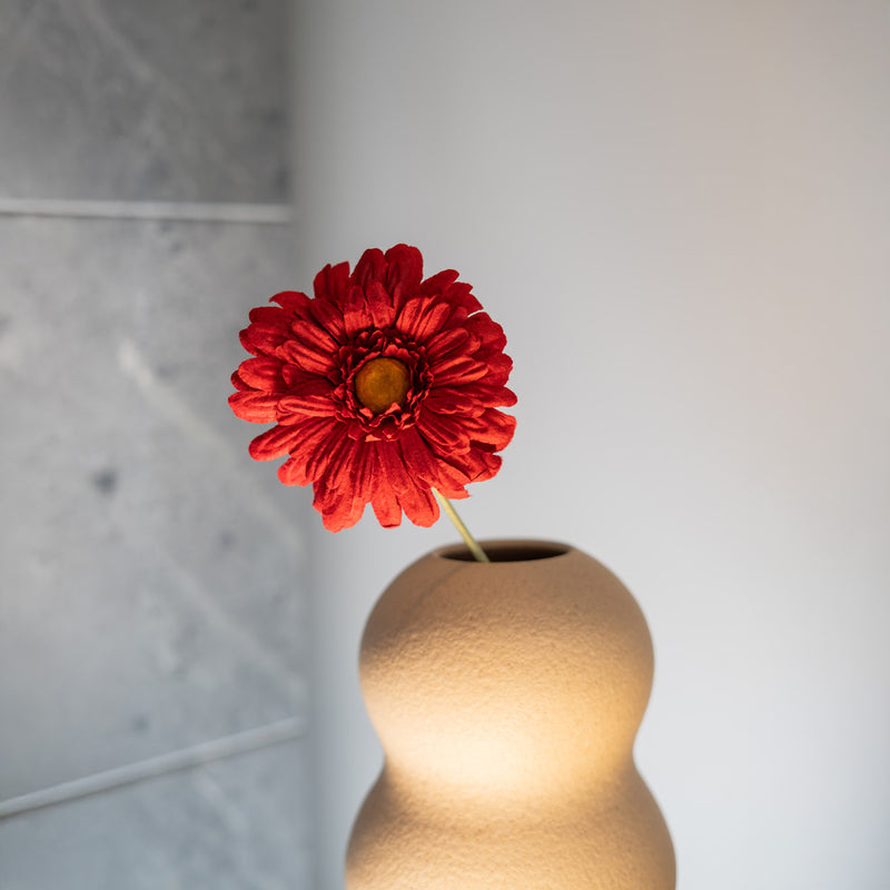 Gerbera en papier rouge fleur en papier flowrette
