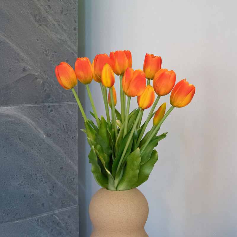 Stivale di tulipano artificiale arancione