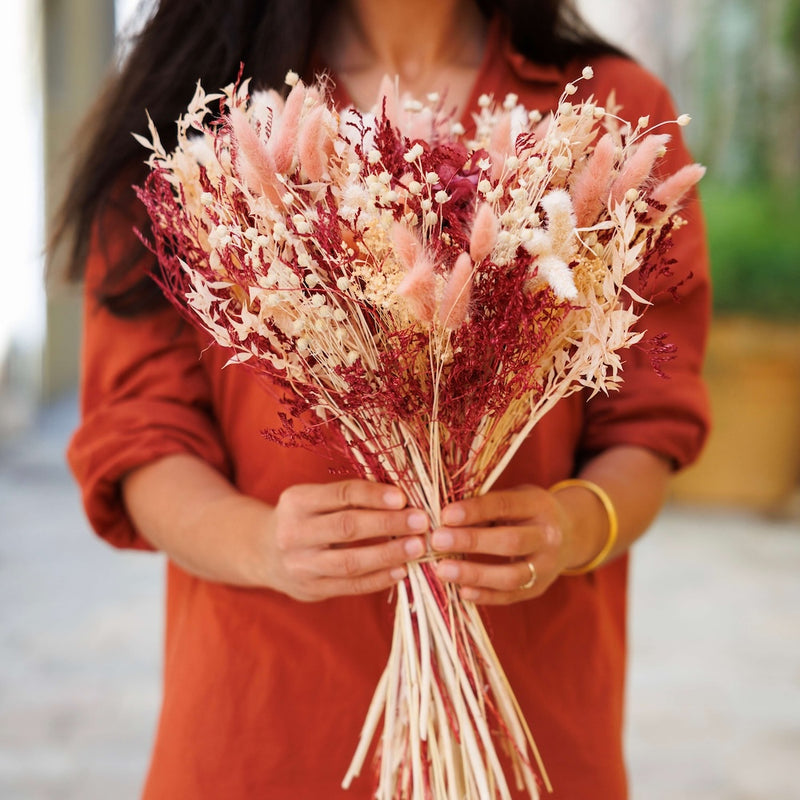 Bouquet fleurs séchées et stabilisées Jules