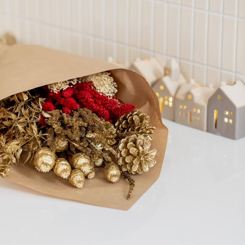 Brassée de fleurs de Noël