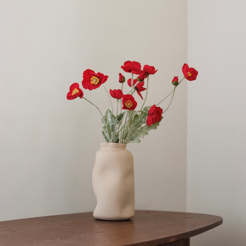 Poppy artificiale rosso