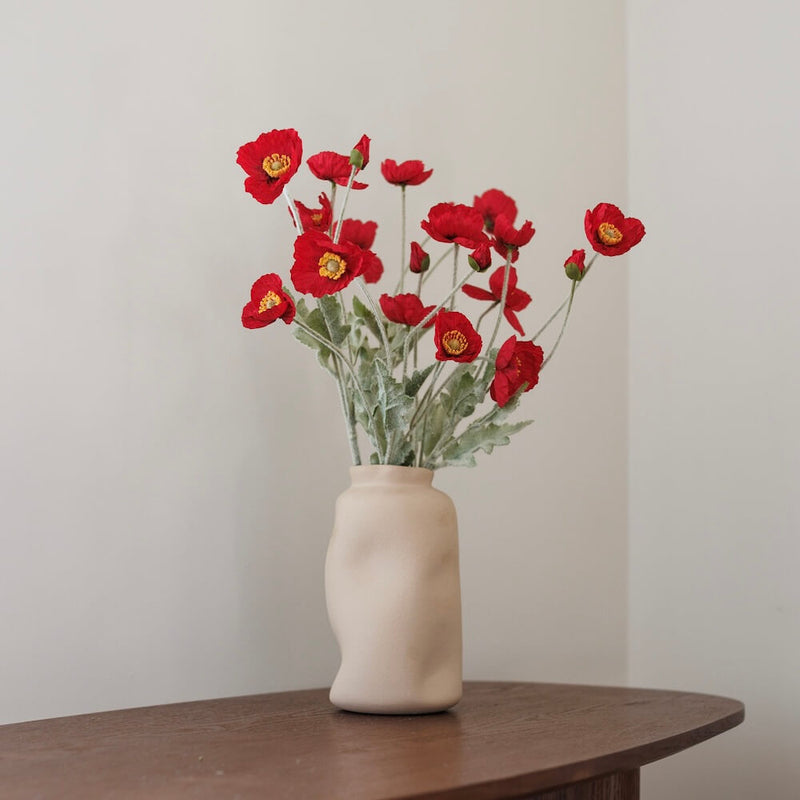 Poppy artificiale rosso