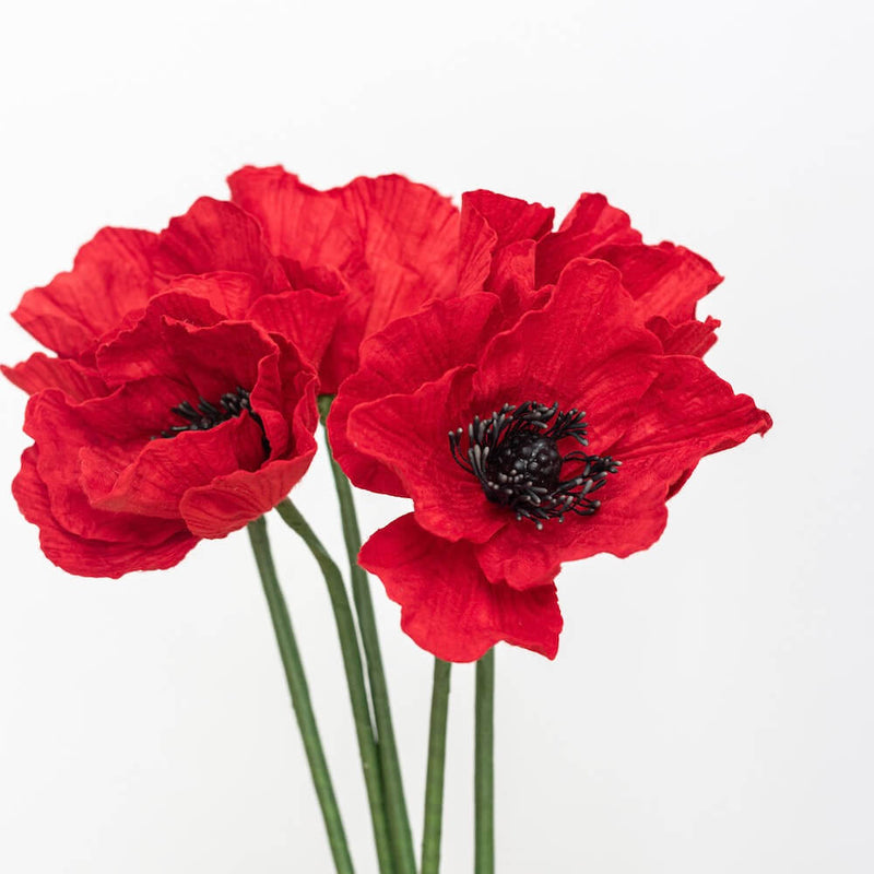 fleurs-en-papier-flowrette-beaux-coquelicot-rouge