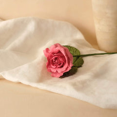 Little Rose Lady in Fuchsia Paper