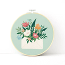 Kit broderie bouquet ø20cm