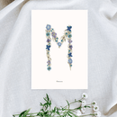 petite-affiche-herbier-lettre-flowrette-bleue