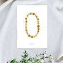 Affiche A5 herbier lettre jaune