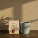 Candela dell'amore blu scintillante