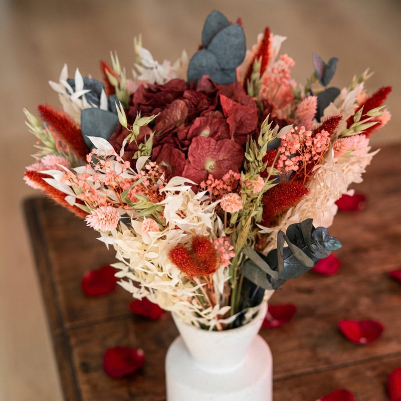Saint Valentin bouquet de fleurs séchées Flowrette