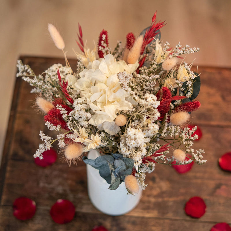 Saint Valentin bouquet de fleurs séchées Flowrette