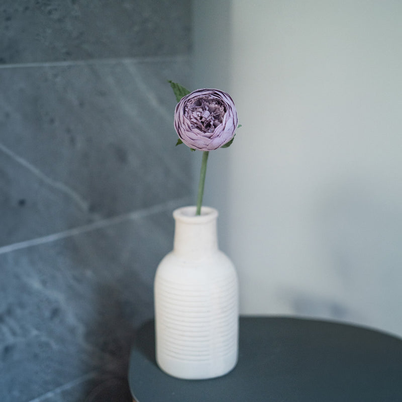 Bottone peonia di carta viola