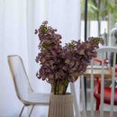 Lilas violet artificiel à la tige x3, fausse fleur champêtre, déco florale intérieure