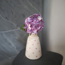 Ortensia in carta marmorizzata viola