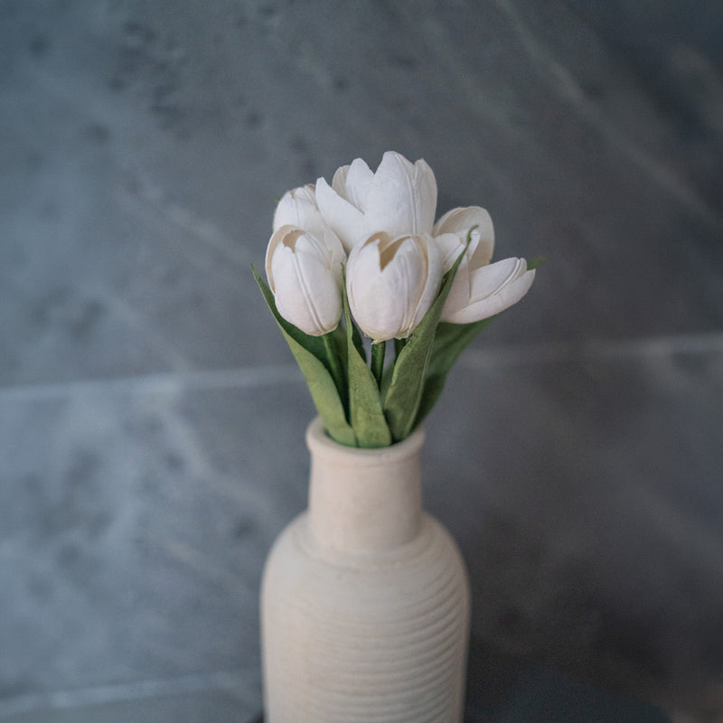 Mini tulipano di carta bianca
