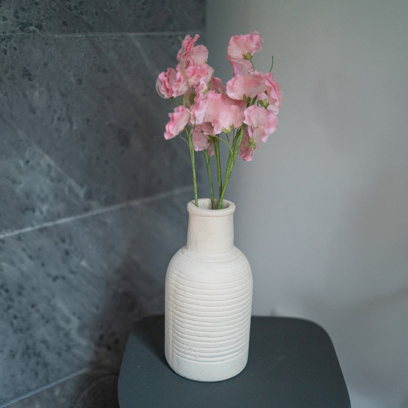 Piselli dolci in carta rosa chiaro