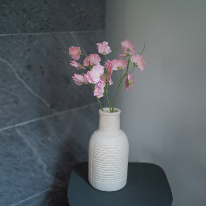 Piselli dolci in carta rosa chiaro