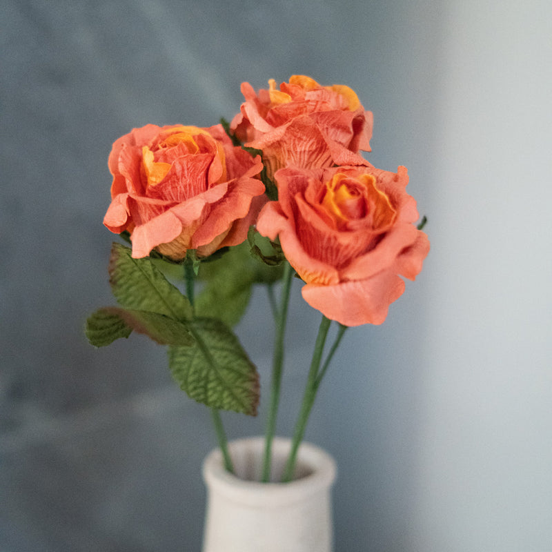 Rose Lady in carta arancione