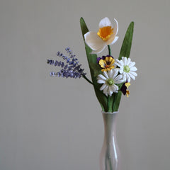Bouquet di fiori di carta tramoggia