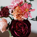 Bouquet fleurs en papier Mondrian