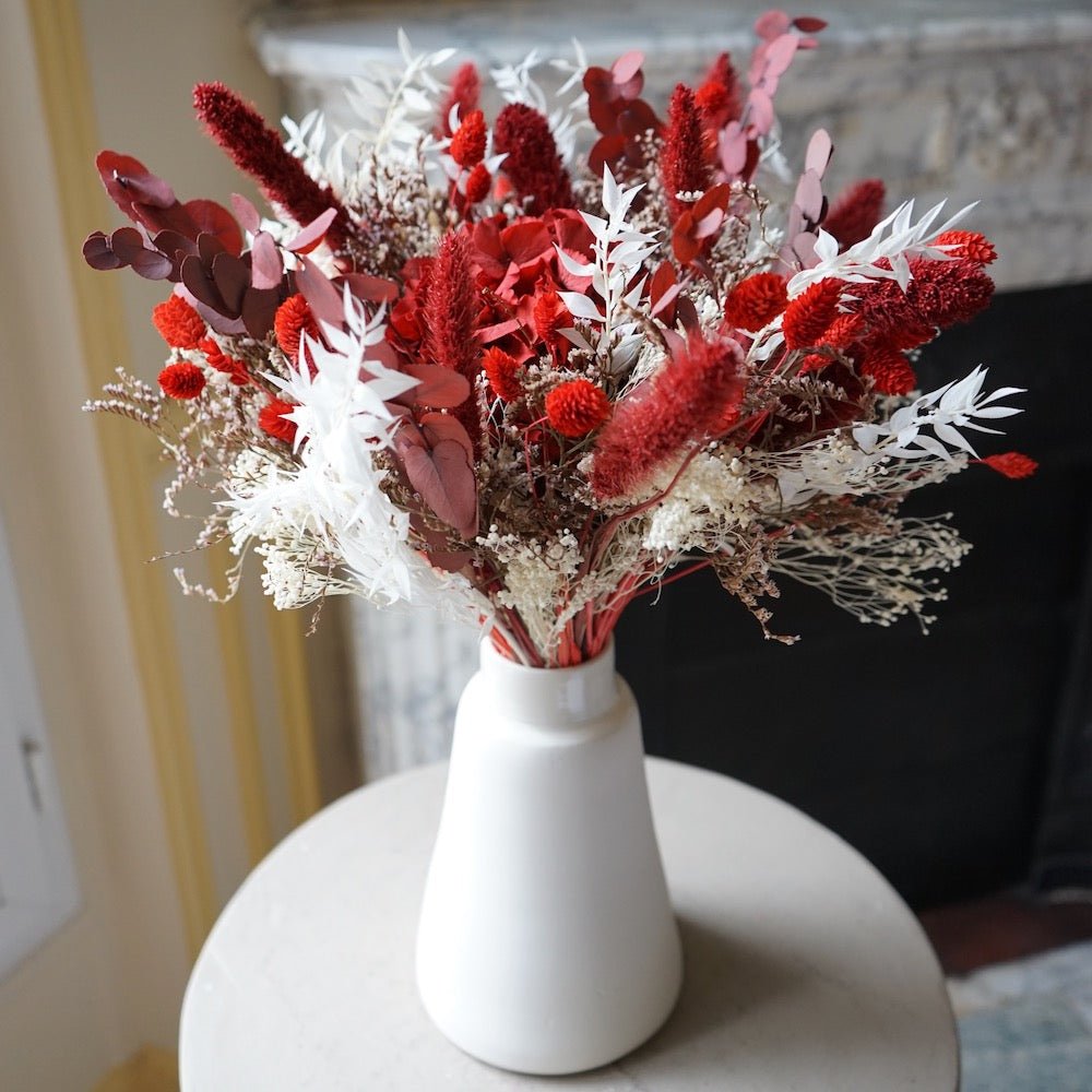 Bouquet fiori secchi e stabilizzati in vaso » Acquista online