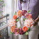 couronne-fleurs-papier-flowrette-pourpre