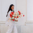 Poppy artificiale bianco