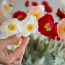 Poppy artificiale bianco