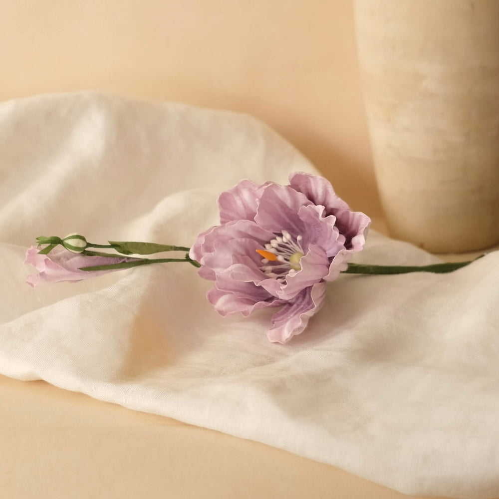 Lisianthus en papier mauve