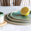 assiette-ceramique-verte