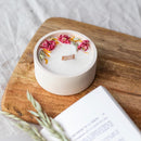 bougie-fleurie-parfum-lin-flowrette-artisanale