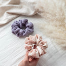 chouchou-gaze-coton-mauve-rose